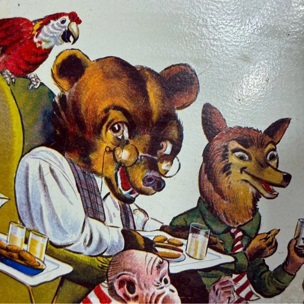 Vintage 1950’s Aluminum TV Tray - Storybook Animal Characters-‎ - Picture 4 of 7